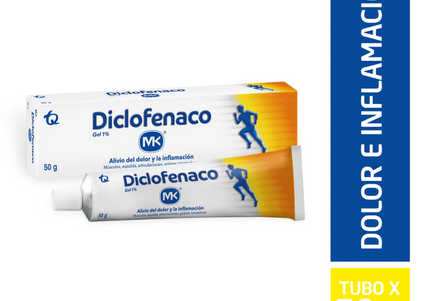 Diclofenaco 1 Gel 50 Gr Mk