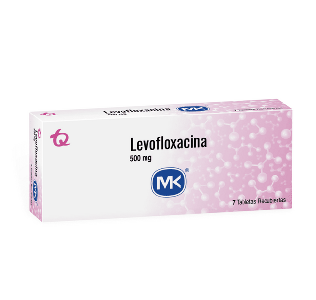 Levofloxacina 500 Mg 7 Tabletas Mk