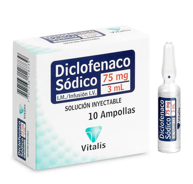 Diclofenaco 75 Mg/3 Ml 10 Ampollas Vt