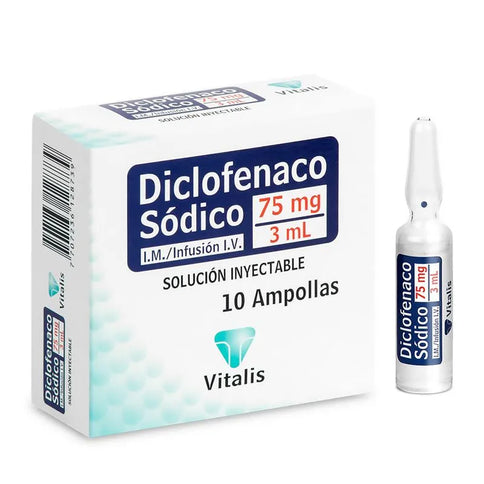 Diclofenaco 75 Mg/3 Ml 10 Ampollas Vt