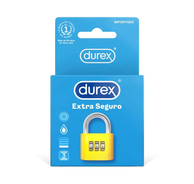 Preservativo Durex Extra Seguro 3 Unidades