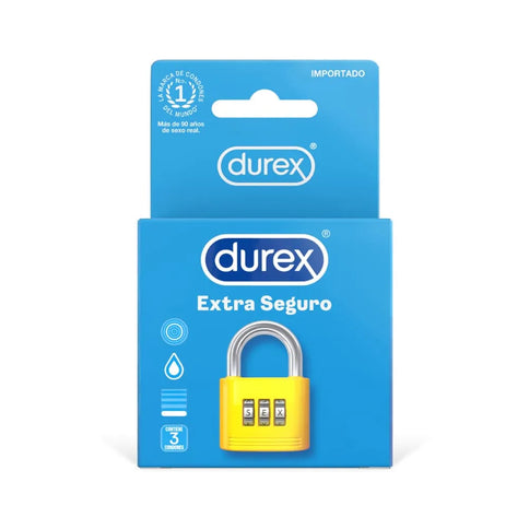 Preservativo Durex Extra Seguro 3 Unidades