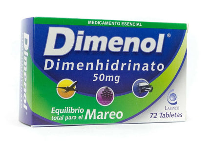 Dimenol 50 Mg 72 Tabletas