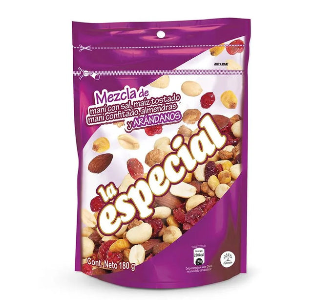 Pasabocas La Especial Mezcla de arándanos 180 Gr