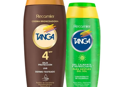 Bronceador Tanga Crema Spf 4 220Ml+ Gel After 130Ml