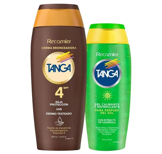Bronceador Tanga Crema Spf 4 220Ml+ Gel After 130Ml