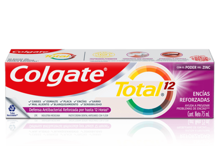 Crema Colgate Total 12 Encias Reforz.75Ml