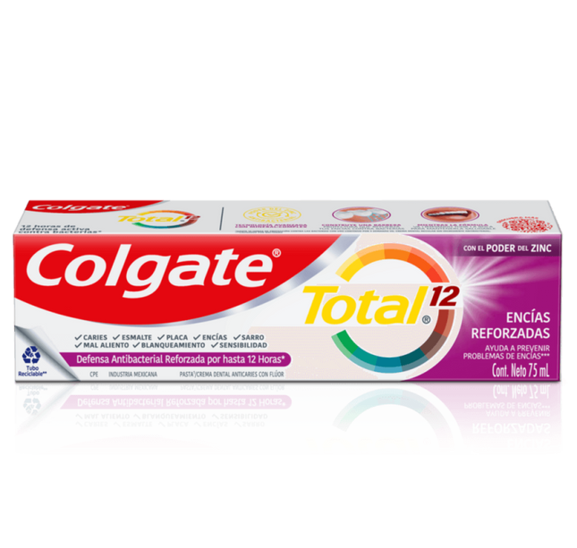 Crema Colgate Total 12 Encias Reforz.75Ml