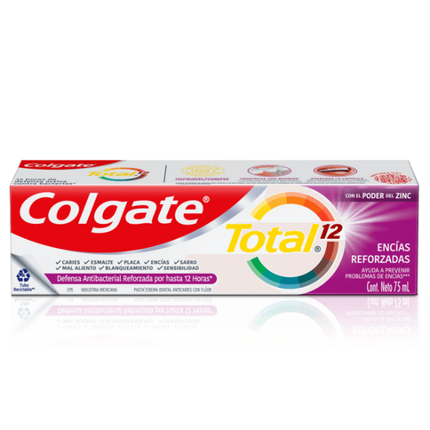 Crema Colgate Total 12 Encias Reforz.75Ml