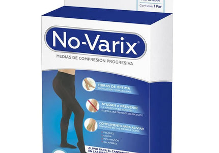 Media Mujer Novarix 8-15 Mmhg Negro T.L