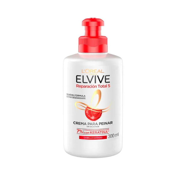 Crema  Para Peinar Elvive Reparación Total 5 300 Ml