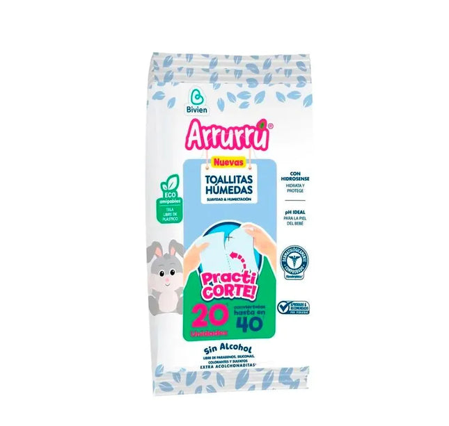 Toallitas Arrurru Suavidad Humectación 20 Unidades