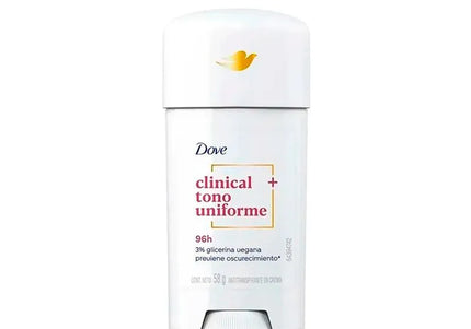 Desodorante Dove Clincal Crema Tono Uniforme 58Gr M
