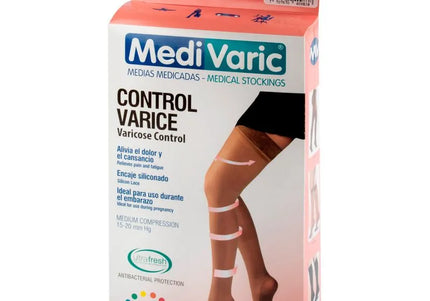 Media Medivaric Muslo L Beige Media Compresion.Nti