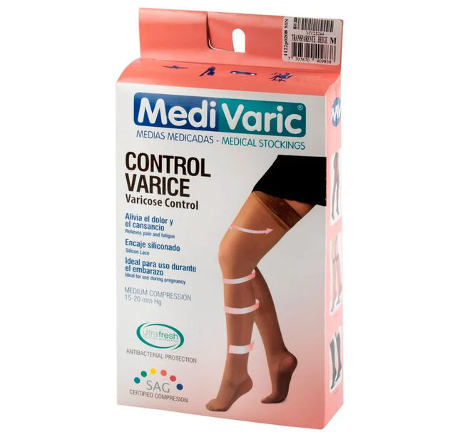 Media Medivaric Muslo L Beige Media Compresion.Nti