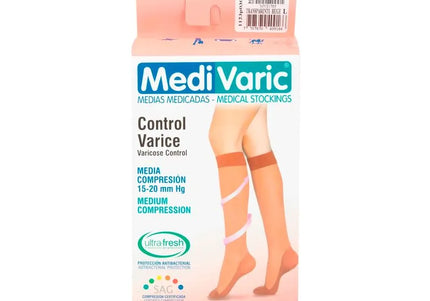 Media Mediv Rodilla.L Beige Media Compresion.Nti