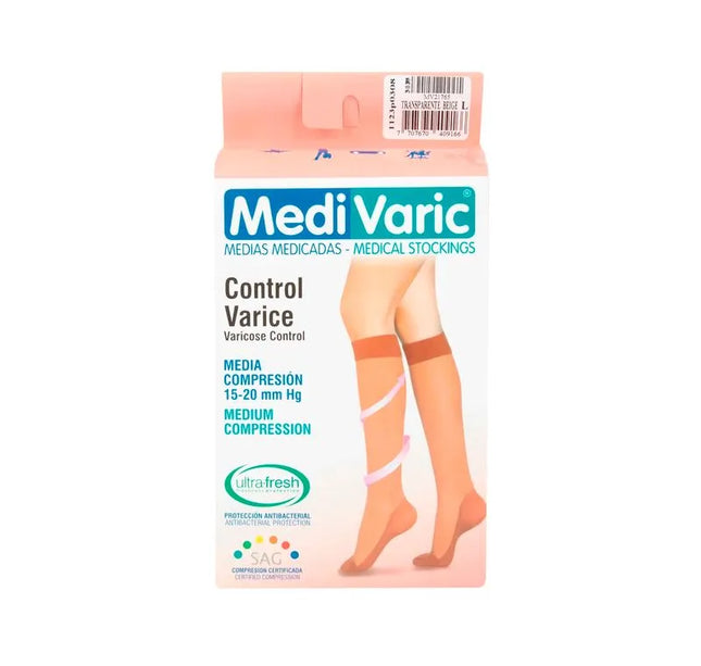 Media Mediv Rodilla.L Beige Media Compresion.Nti