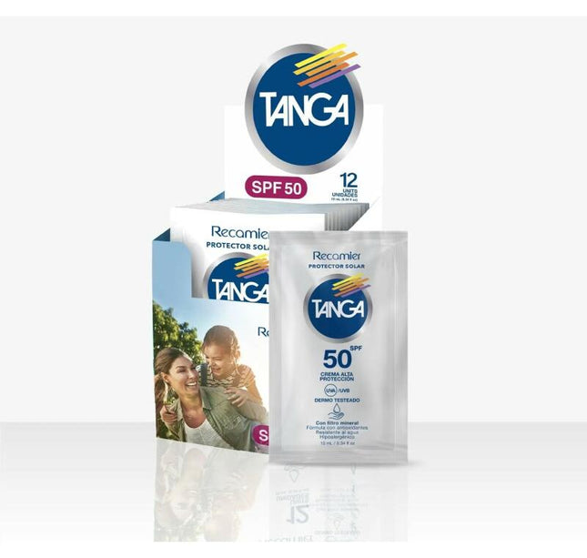Bloqueador Tanga Crema Spf 50 10 Ml 12 Sobres