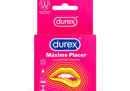 Preservat.Durex Maximo Placer 3 Unidades