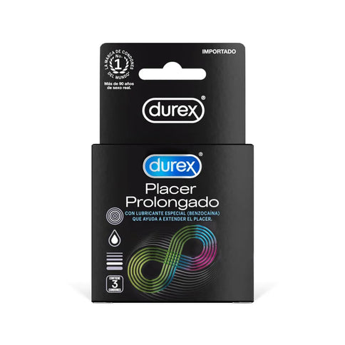 Preservativo Durex Placer Prolongado 3 Unidades