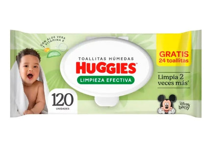 Toallitas Huggies Limpieza Efectiva Pague 96 Lleve 120 Unidades