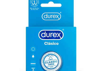 Preservativo Durex Clasico 3 Unidades