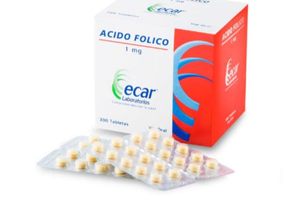 Acido Folico 1 Mg 300 Tabletas Ecar