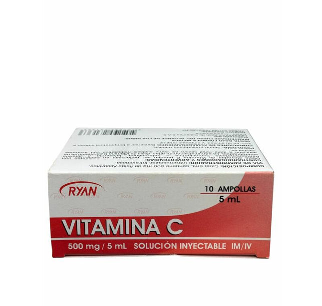 Vitamina C 500 Mg 5 Ml Ampolla Ryan 10 Ampollas