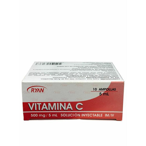 Vitamina C 500 Mg 5 Ml Ampolla Ryan 10 Ampollas