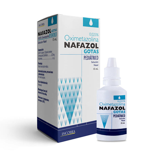 Nafazol Pediatrico 0.025% Solución Nasal 15 Ml