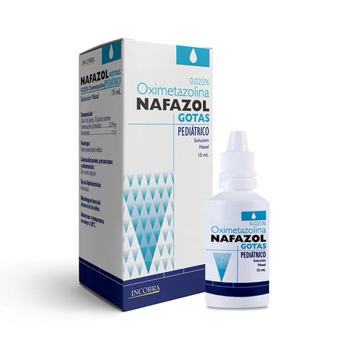 Nafazol Pediatrico 0.025% Solución Nasal 15 Ml