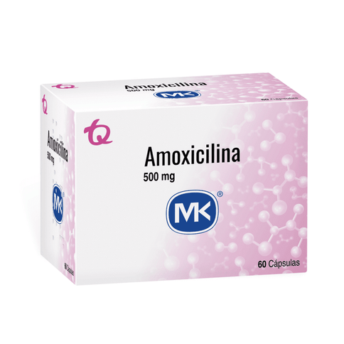 Amoxicilina 500 Mg 60 Capsulas Mk