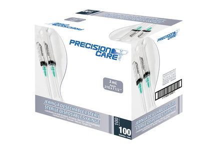 Jeringa 3 Ml 21Gx1 1/2 100 Unidades Amalgadent