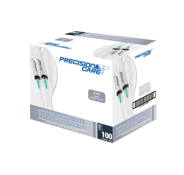 Jeringa 3 Ml 21Gx1 1/2 100 Unidades Amalgadent