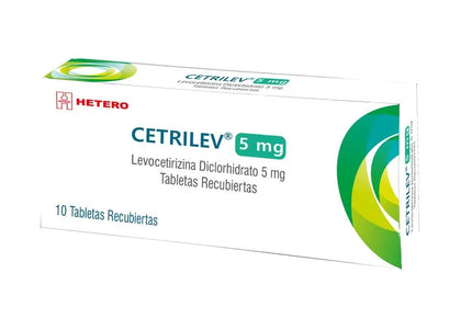 Cetrilev (Levocetirizina) 5 Mg 30 Tabletas