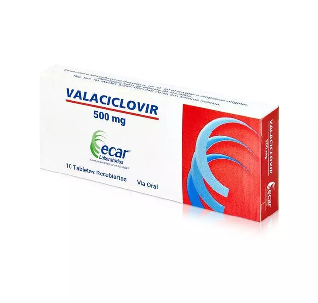 Valaciclovir 500 Mg 10 Tabs