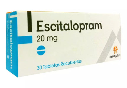 Escitalopram 20 Mg 30 Tabletas Recubiertas