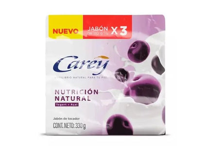 3 Jabón Carey Nutrición Natural 110 Gr