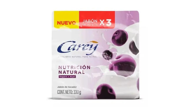 3 Jabón Carey Nutrición Natural 110 Gr