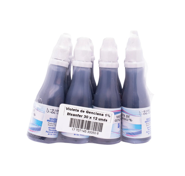Violeta De Genciana 1 % 30 Ml 12 Unidades