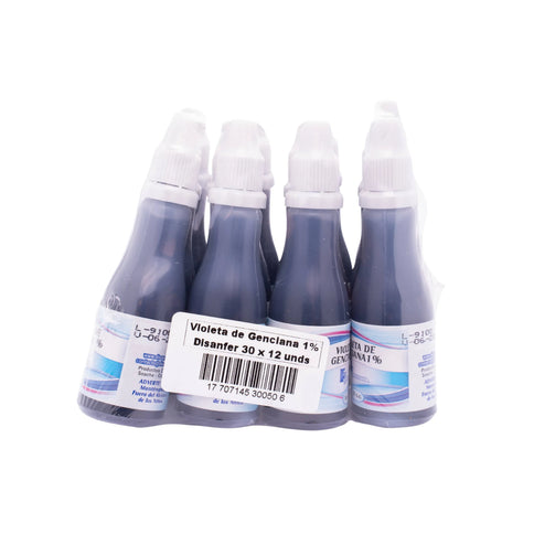 Violeta De Genciana 1 % 30 Ml 12 Unidades