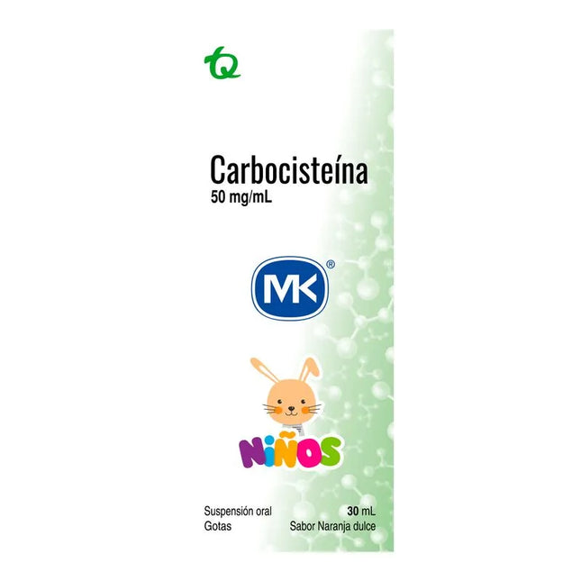 CARBOCISTEINA 50 MG GOTAS 30 ML MK