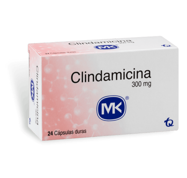 Clindamicina 300 Mg 24 Capsulas Mk
