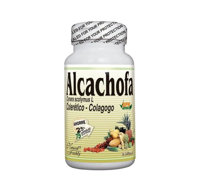 Alcachofa 500 Mg 50 Capsulas Freshly+25 Capsulas