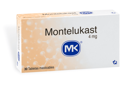 Montelukast 4 Mg 30 Tabletas Mk