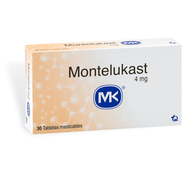 Montelukast 4 Mg 30 Tabletas Mk