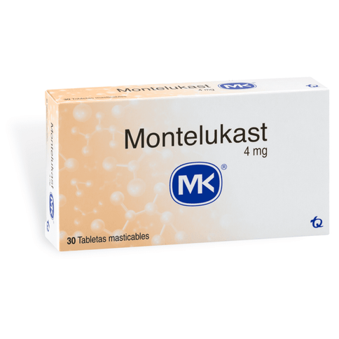 Montelukast 4 Mg 30 Tabletas Mk