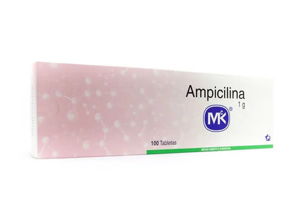 Ampicilina 1 Gr 100 Tabletas Mk