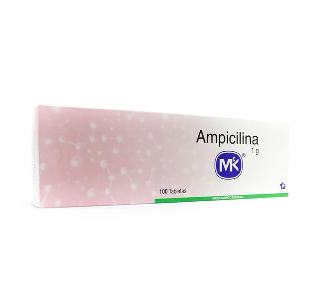 Ampicilina 1 Gr 100 Tabletas Mk