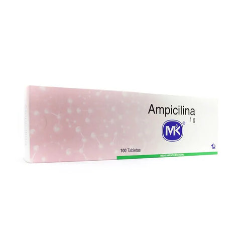 Ampicilina 1 Gr 100 Tabletas Mk